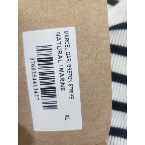 Hemen Biarritz Marcel Gari Breton Stripe Natural Marine Tank Top Womans XL - Picture 7 of 8